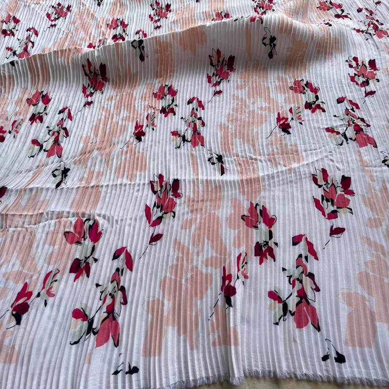 Kain Plisket zara - bahan zara plisket | kain plisket