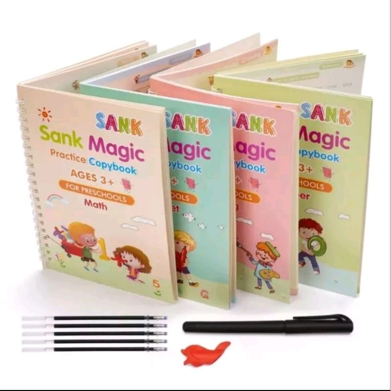 SANK MAGIC BOOK 4 BUKU  / SET MAGIC PRACTICE BOOK ORIGINAL