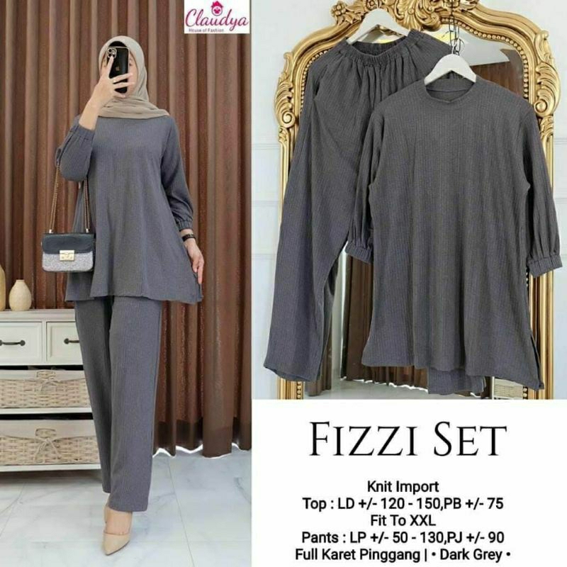 Baju setelan fizzi set by claudya