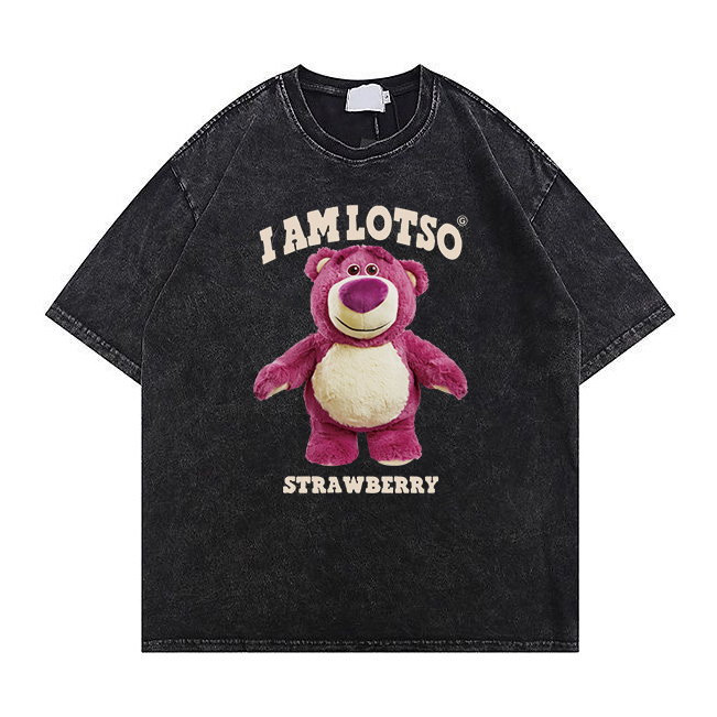 RDGF Lotso Toy Story kaos  oversize atasan korean style t shirt washed /A0921