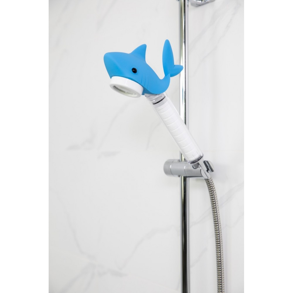 Aroma Sense Kids Shower Head with Pure Rain Microfiber Filter - Shark Blue