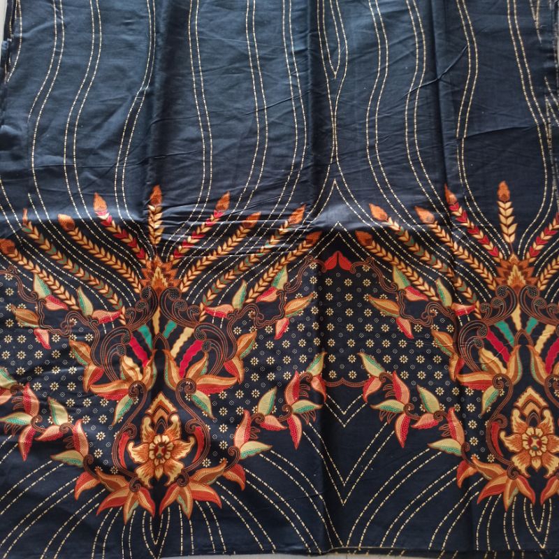 Kain batik murah pekalongan (hmt) dan embos set kutubaru bahan seragam batik modern