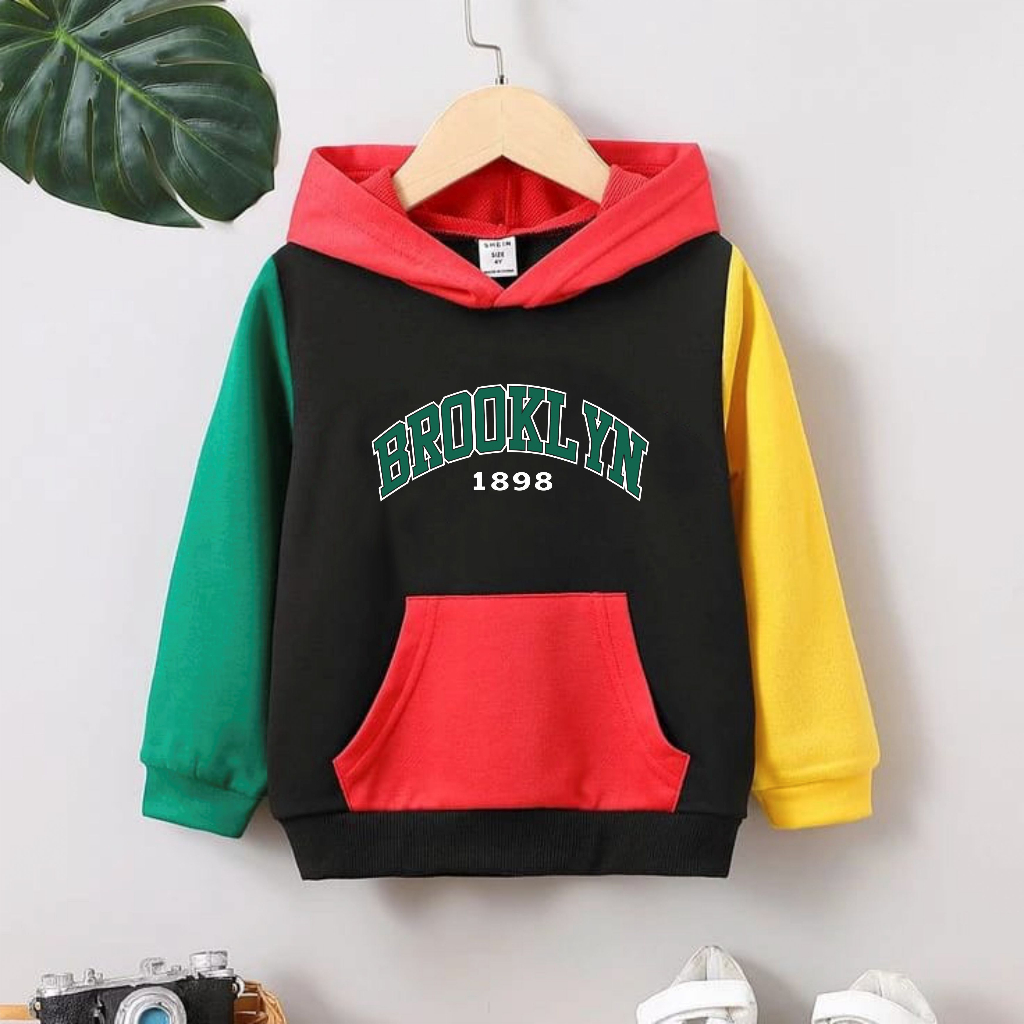 Hoodie Anak Laki Laki Perempuan Broklyn Anak Usia 2-12Hoodie /Sweater Anak Keren/HoodieAnak Anak Terbaru