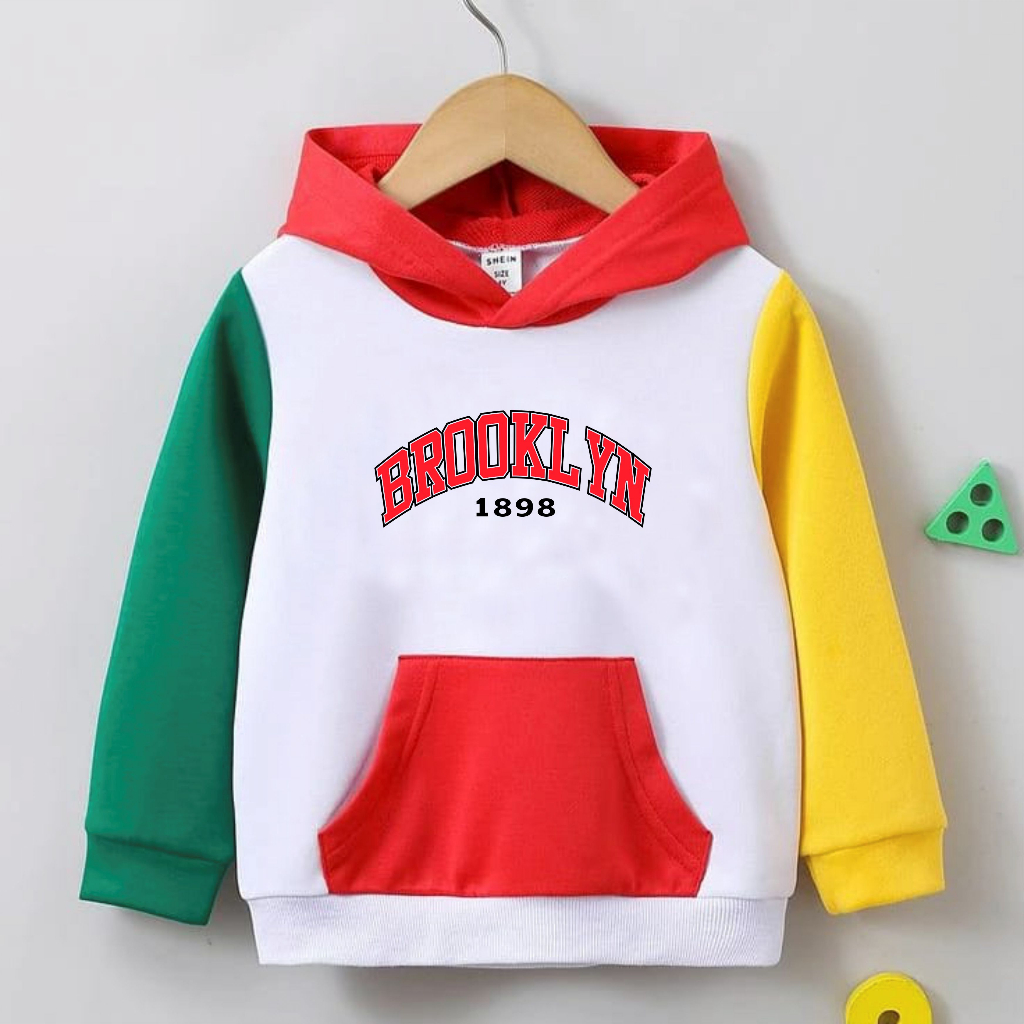 Hoodie Anak Laki Laki Perempuan Broklyn Anak Usia 2-12Hoodie /Sweater Anak Keren/HoodieAnak Anak Terbaru