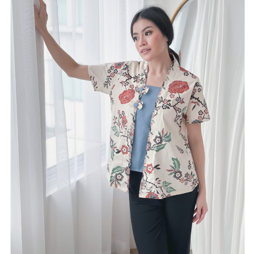 CallieTamami - A  6460 Aria Batik Tops ( Penempatan Motif Random )