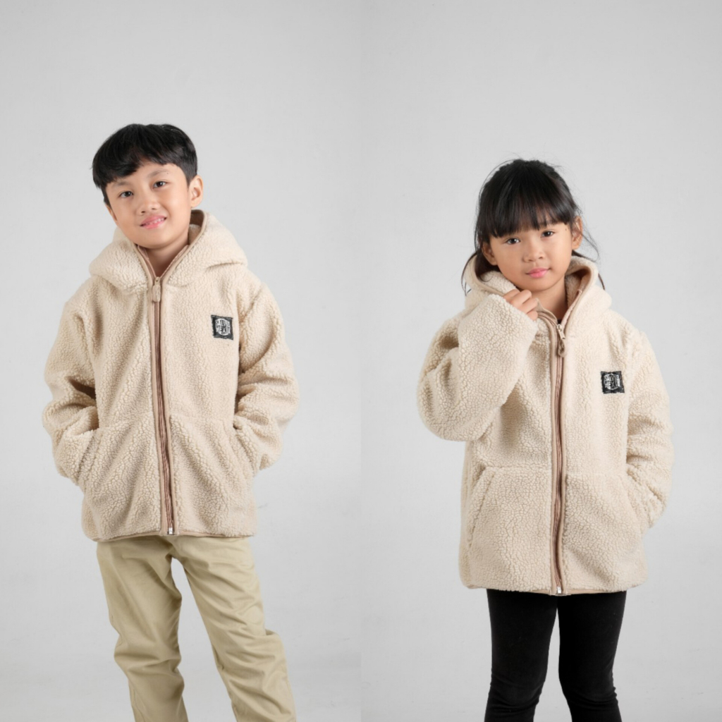 JAKET SHERPA ANAK-SHERPA SALVIO HEXIA-JAKET SHERPA BULU TEBAL ANAK-JAKET ANAK-JAKET ANAK COWOK-JAKET