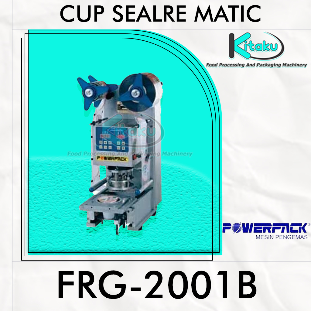 POWERPACK Full Automatic Cup Sealer w/ Digital Counter FRG-2001B COMBO