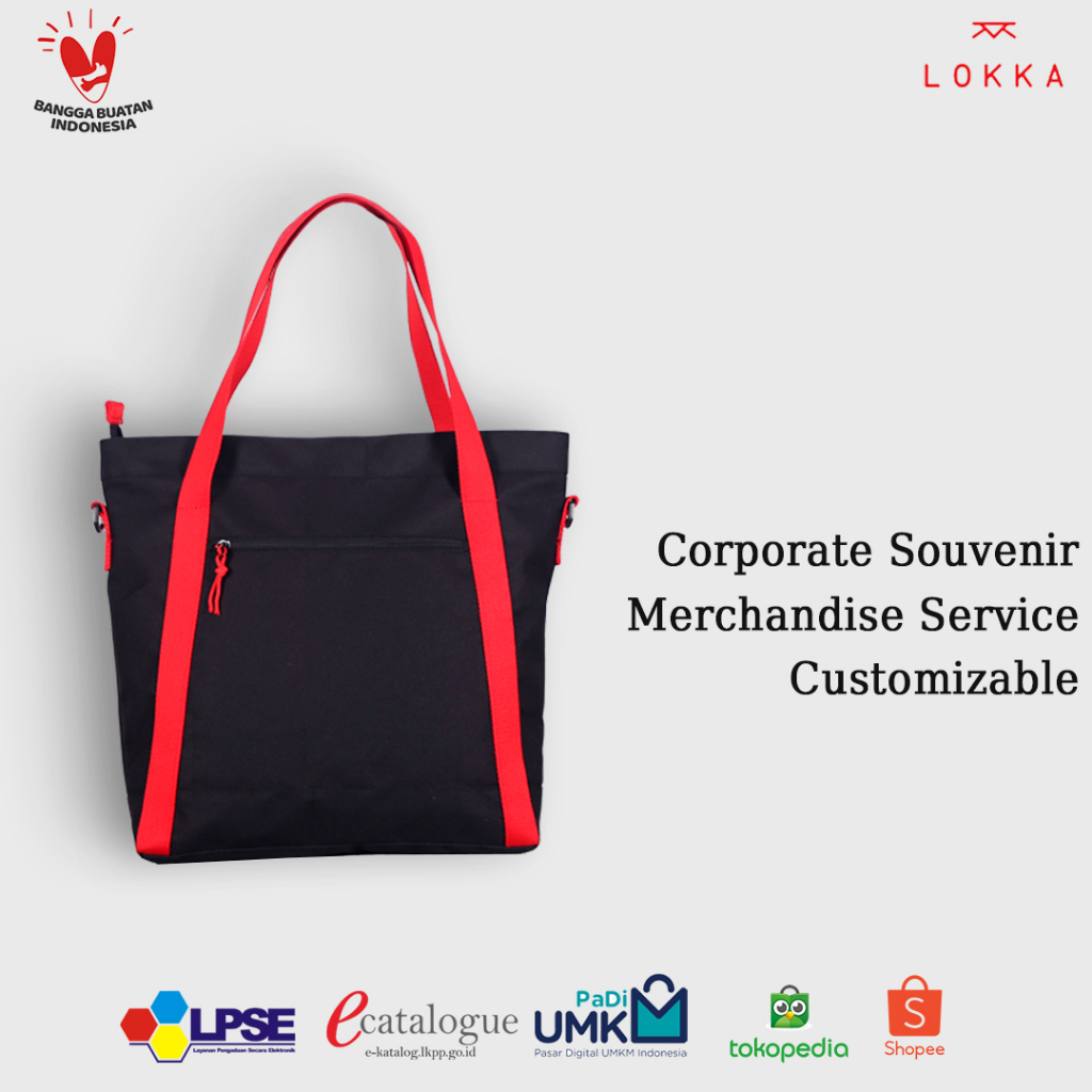 Tote Bag Medium Tas Seminar Kit Marchandise Souvenir