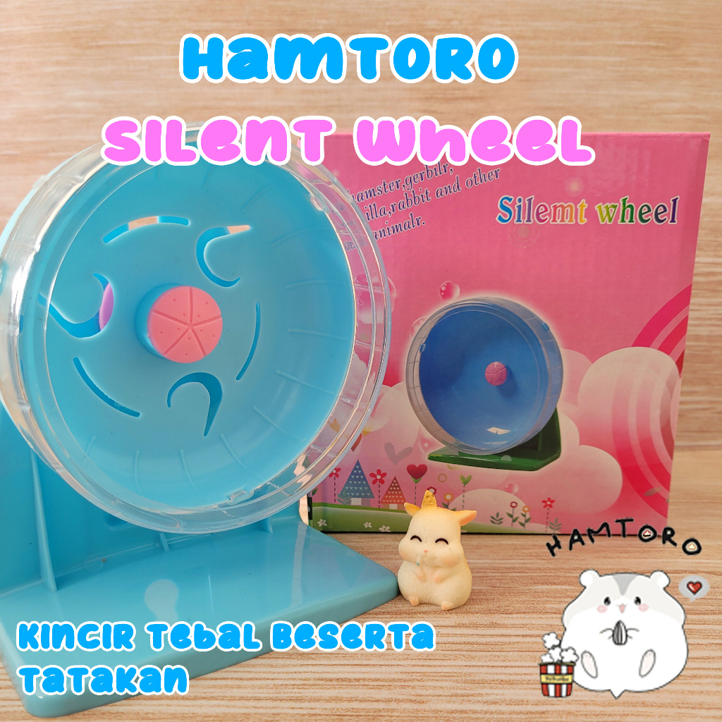 Hamtoro Silent Wheel Mainan KIncir Hamster ANTI BERISIK Free Packaging