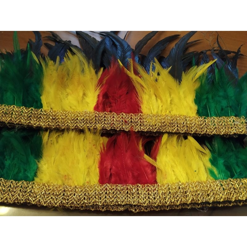 hiasan adat Papua set kepala,kaki,tangan anak dan dewasa Allsize