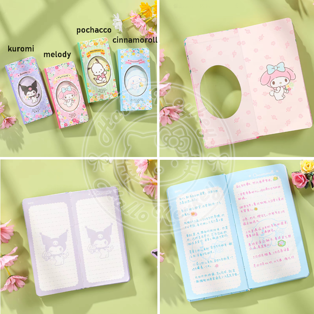 

buku harian notebook jurnal melody kuromi cinnamoroll original sanrio