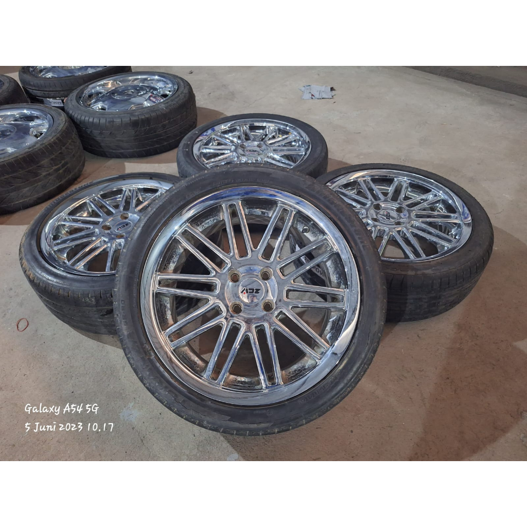 Pelek Velg Mobil Bekas Ring 17 ADZ R17X7 H4X100 ET45 BAN 215 45 R17