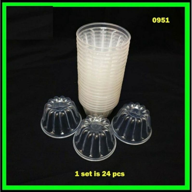 CETAKAN AGAR GREEN LEAF 0951 1 SET 24PCS