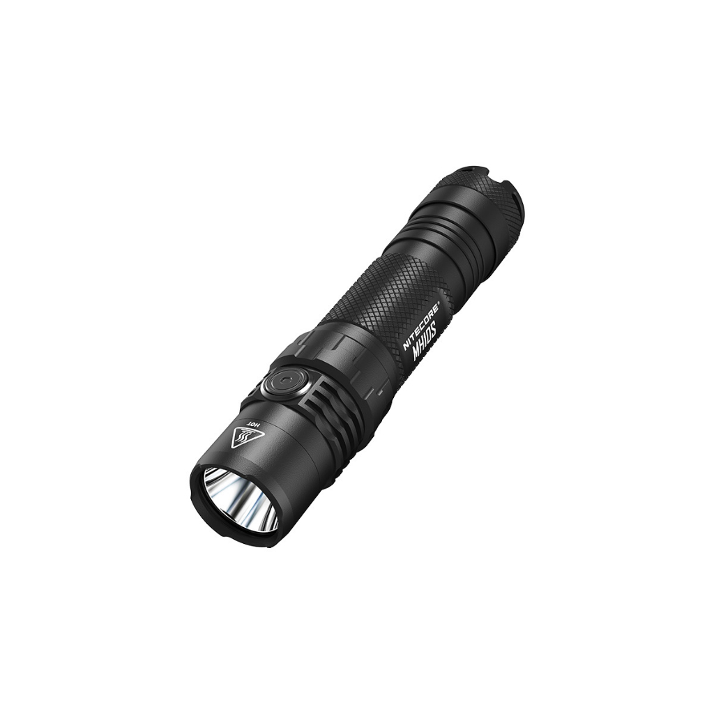 NITECORE Senter LED EDC Flashlight Strobe IP68 4000mAh 1800lm - MH10S - Black