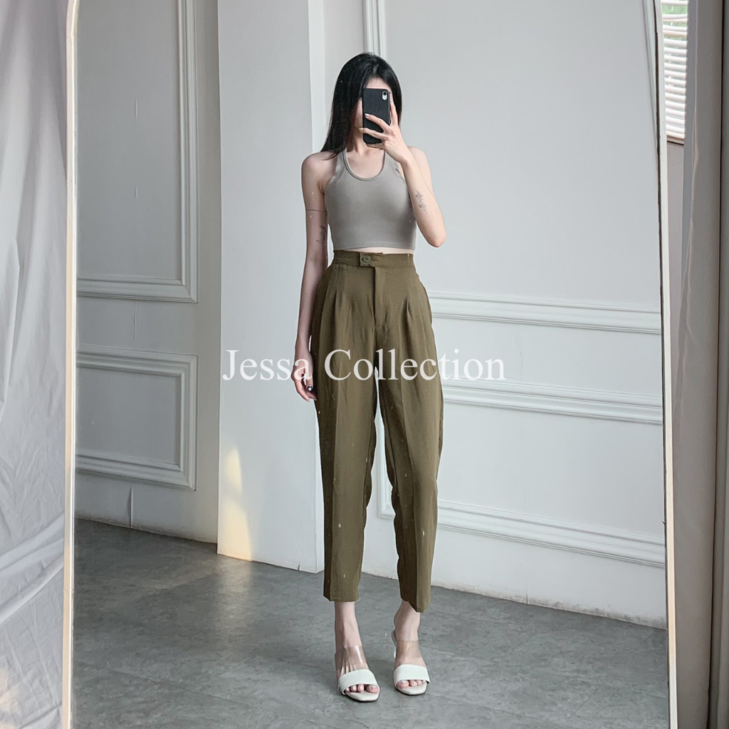 Premium Rythem Highwaist Pants TH 212 CEY AIRFLOW