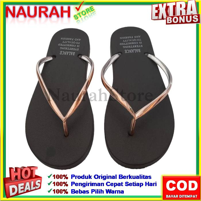 Sendal Jepit Balance 1158 1B Sandal Jepit Wanita Rubber Jelly Original Kualitas Import Nyaman Empuk Awet