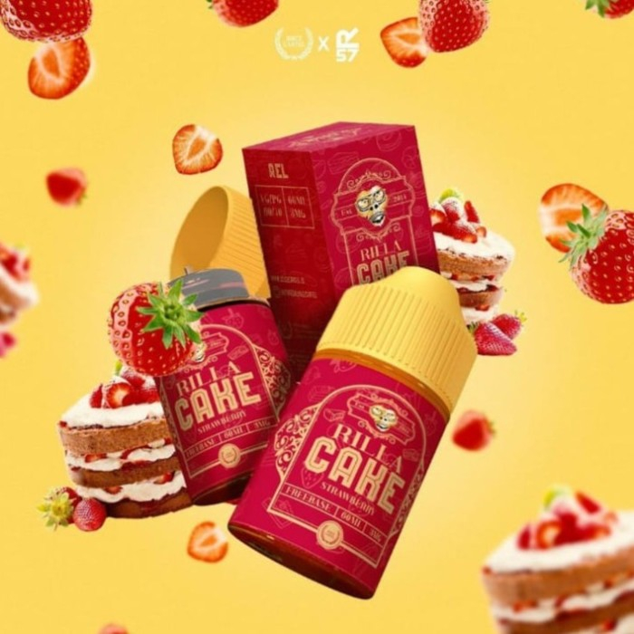 CAKERILLA V2 STRAWBERRY 60ML FREEBASE BY IJC x HERO57 ORIGINAL!!