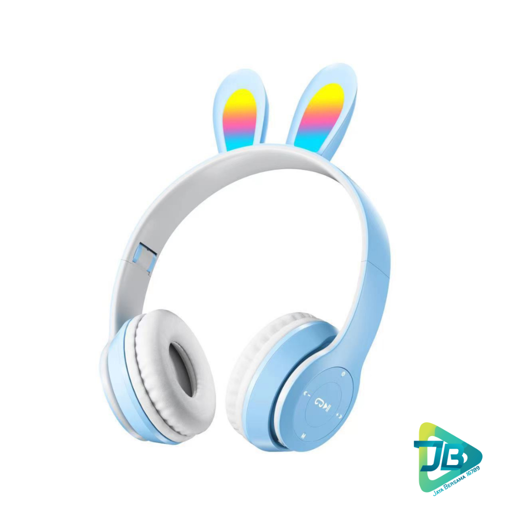 P47R CAT EARS HEADSET headphone Hf bando telinga kucing LED BANDO BLUETOOTH wireles RGB GAME HEADSET G-P47R LED WIRELESS super BASS JB8955