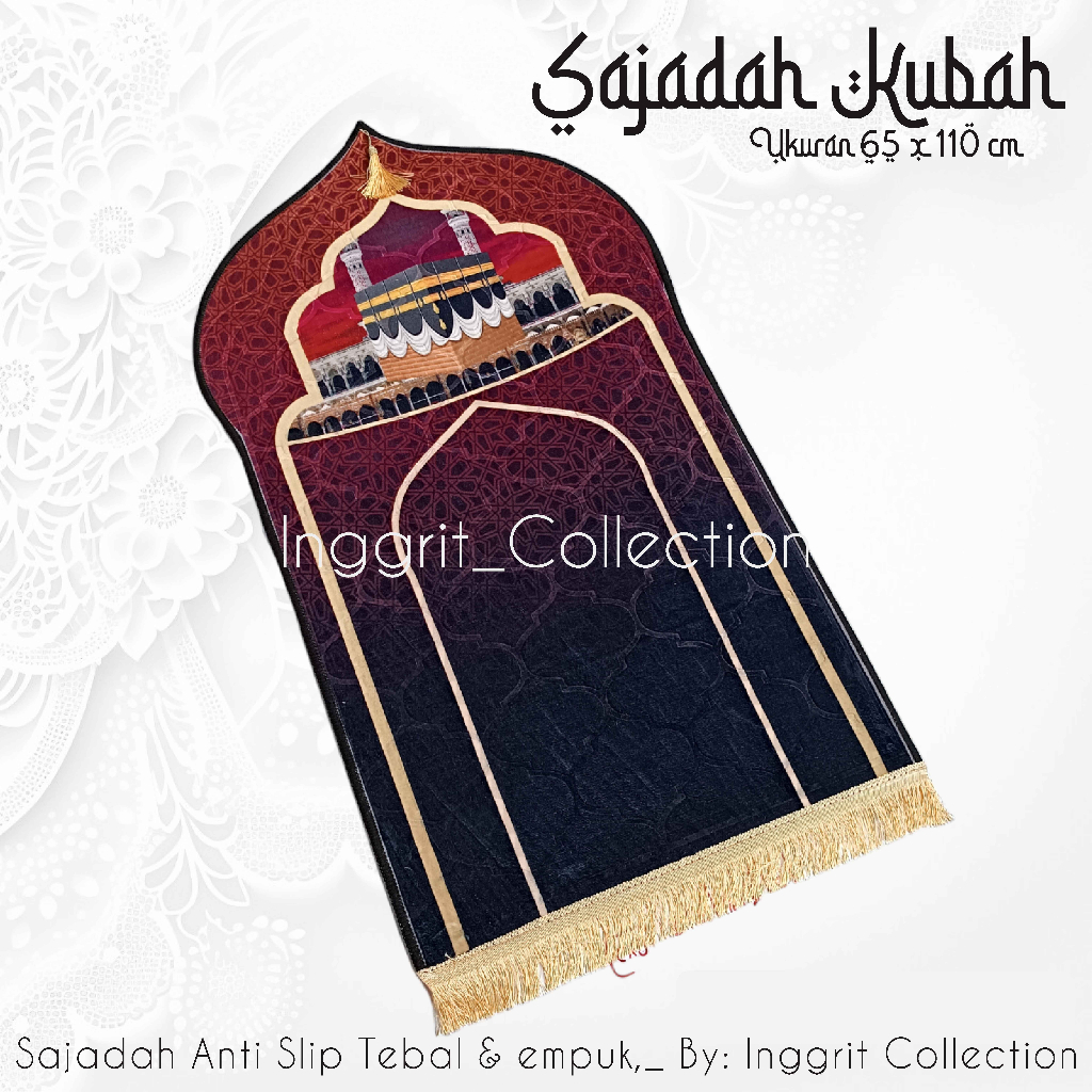 Sajadah Kubah Tebal Terbaru Premium Motif Marmer Kabah sejadah Turki anti slip