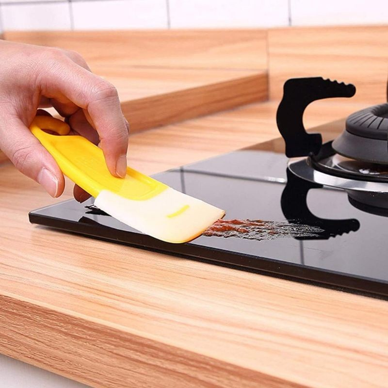 SPATULA PEMBERSIH PANCI PIRING DAPUR SILIKON PENGIKIS NODA / SUTIL SPATULA SILICONE ALAT MASAK SODET SEROKAN PENEKAN PENGHALUS NODA KOTOR