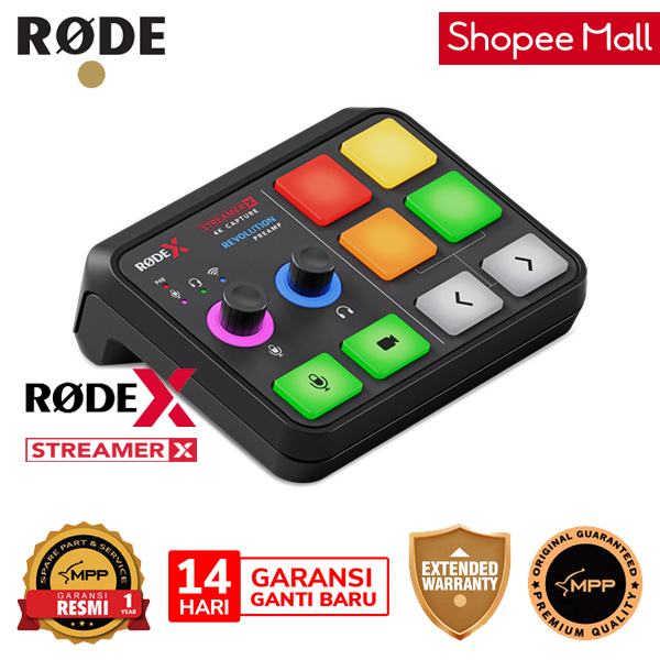 Microphone Rode X Streamer X Audio Interface and Video Capture Card
