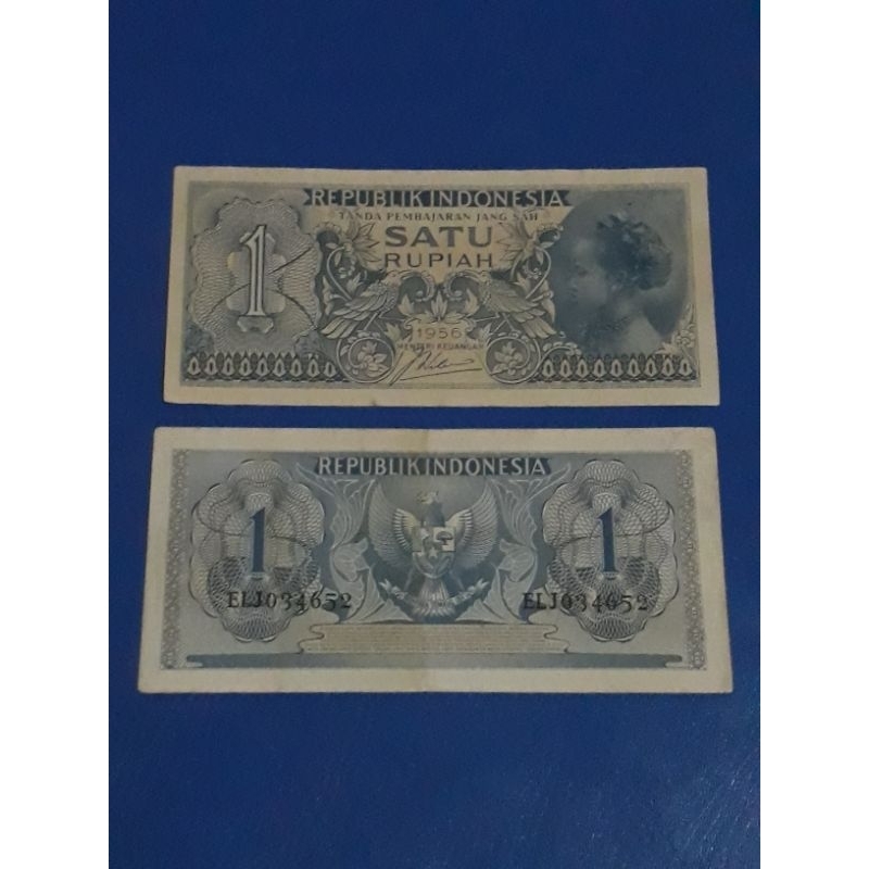 1 Rupiah tahun 1956