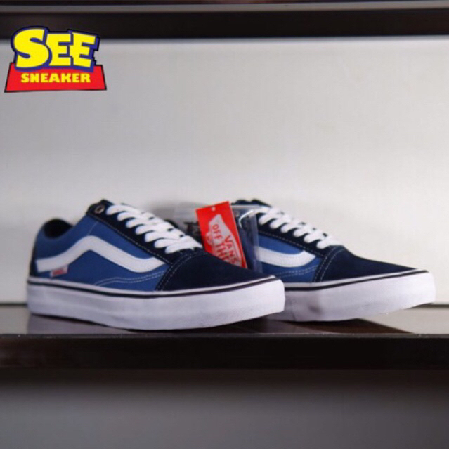 VANS OLDSKOOL PRO NAVY ORIGINAL EXTRA LACES