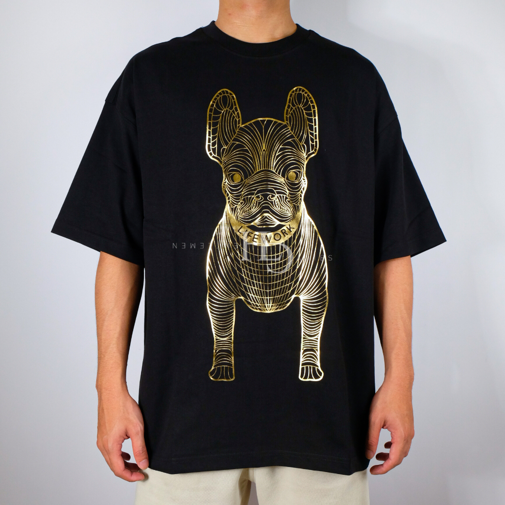 Lifework Radog Big Logo Oversize Tee Black/Gold