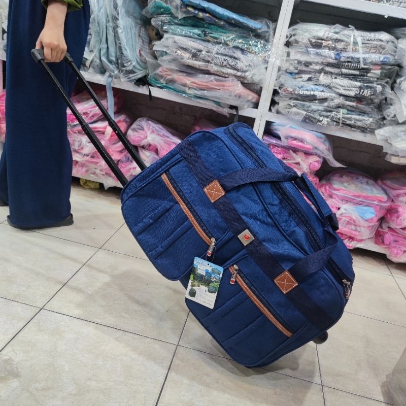 Travel Bag Troli Besar Polo Interclub 19951 Tas Pakaian Jumbo Besar Troli Travel Bag Roda Tas Pakaian Roda Besar Polo