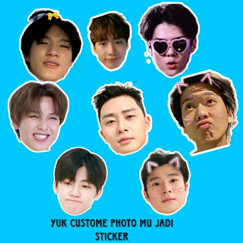 

(EXPRESS) Sticker Custome Photo Muka, Huruf, Angka Dll.