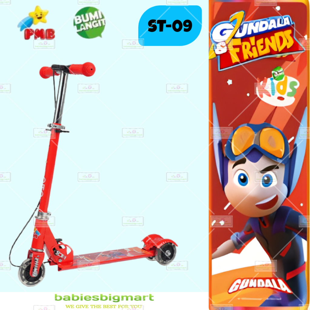 SCOOTER EXOTIC ST 2020 / VR 09 B / PMB 09 REM TANGAN OTOPED SKUTER ANAK NEW JUSTICE LEAGUE