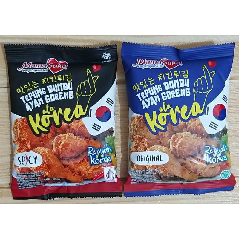 ✔MURAH Mamasuka Tepung Ayam Goreng Ala Korea 170gr / Tepung Ayam Korea / Tepung Instan