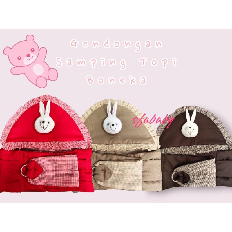 gendongan samping topi bonek | gendongan samping bayi | gendongan bayi