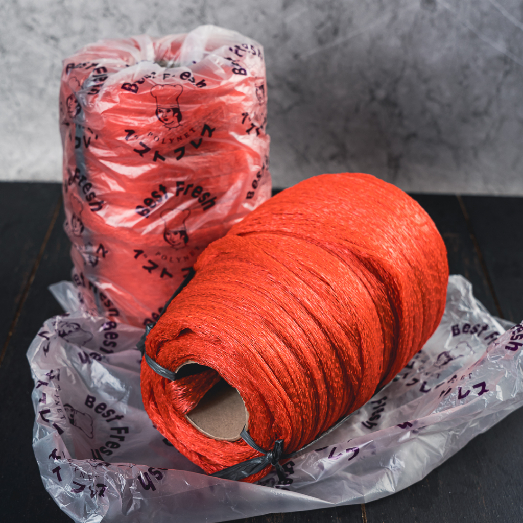 Jaring Buah Merah 100 meter / bestfresh / polynet merah / satuan - ecer