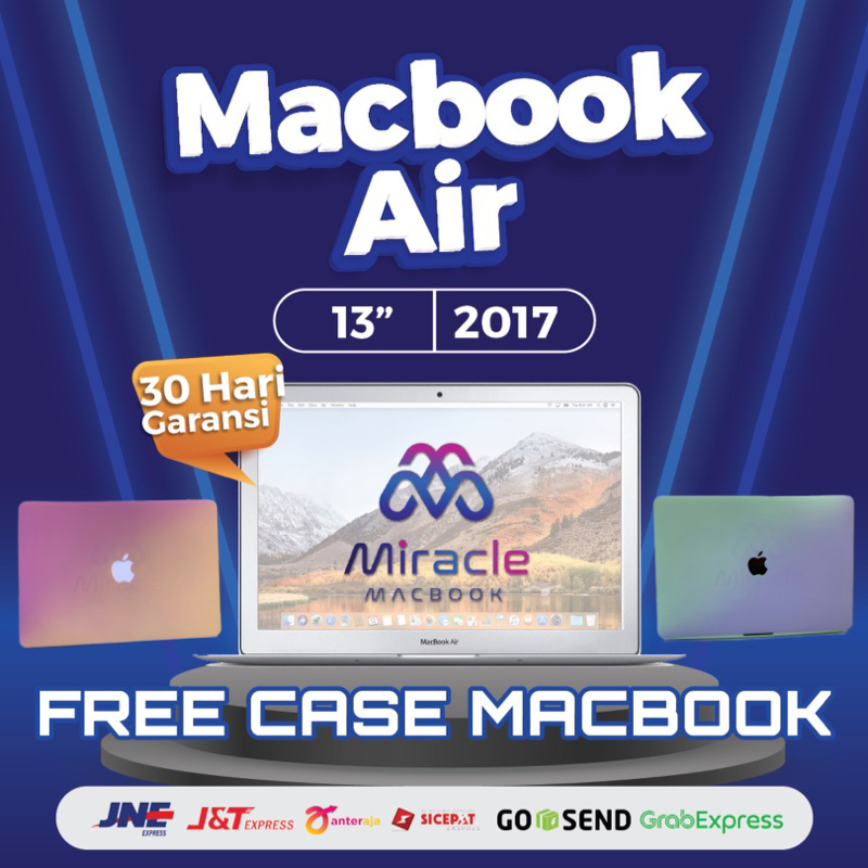 (FREE CASE) MACBOOK IBOX TERMURAH RETINA 13 INCH 2017 RAM 8 SSD 8/128GB//256GB SECOND ORIGINAL 100% Mulus Normal HARGA EKONOMIS