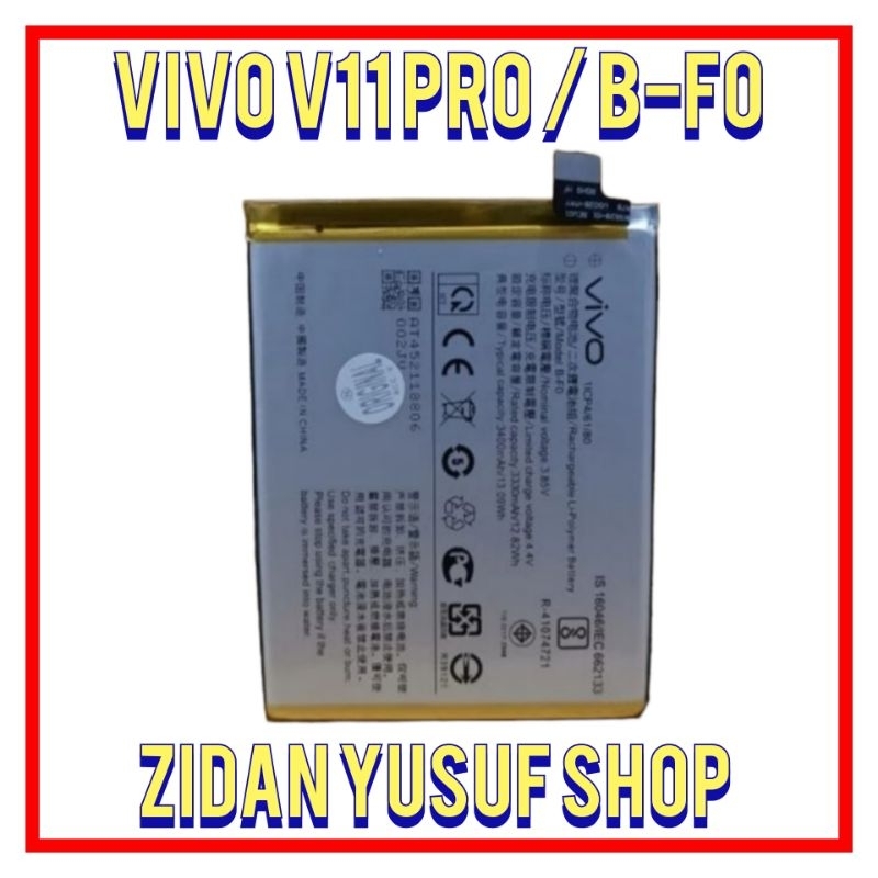 BATTERY BATRE BATRAI BATERAI VIVO V11 PRO / BF0 / B-F0 BATT ORIGINAL