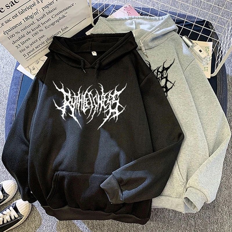 sweater Hoodie metal/Hoodie keren/Hoodie Jumper/pria wanita premium distro black