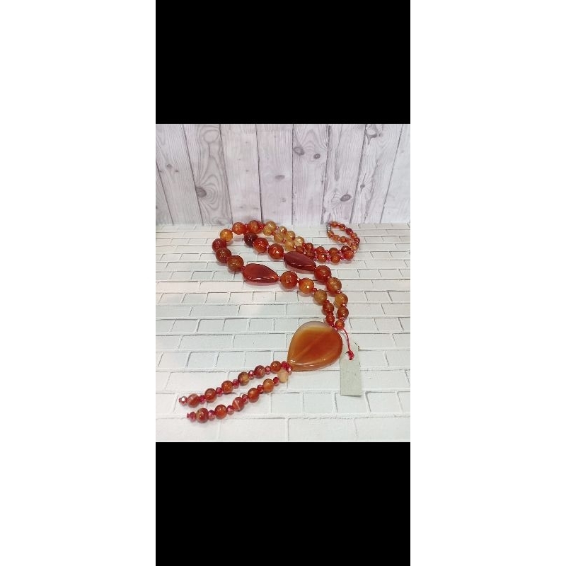 kalung batu akik juntai terbaru