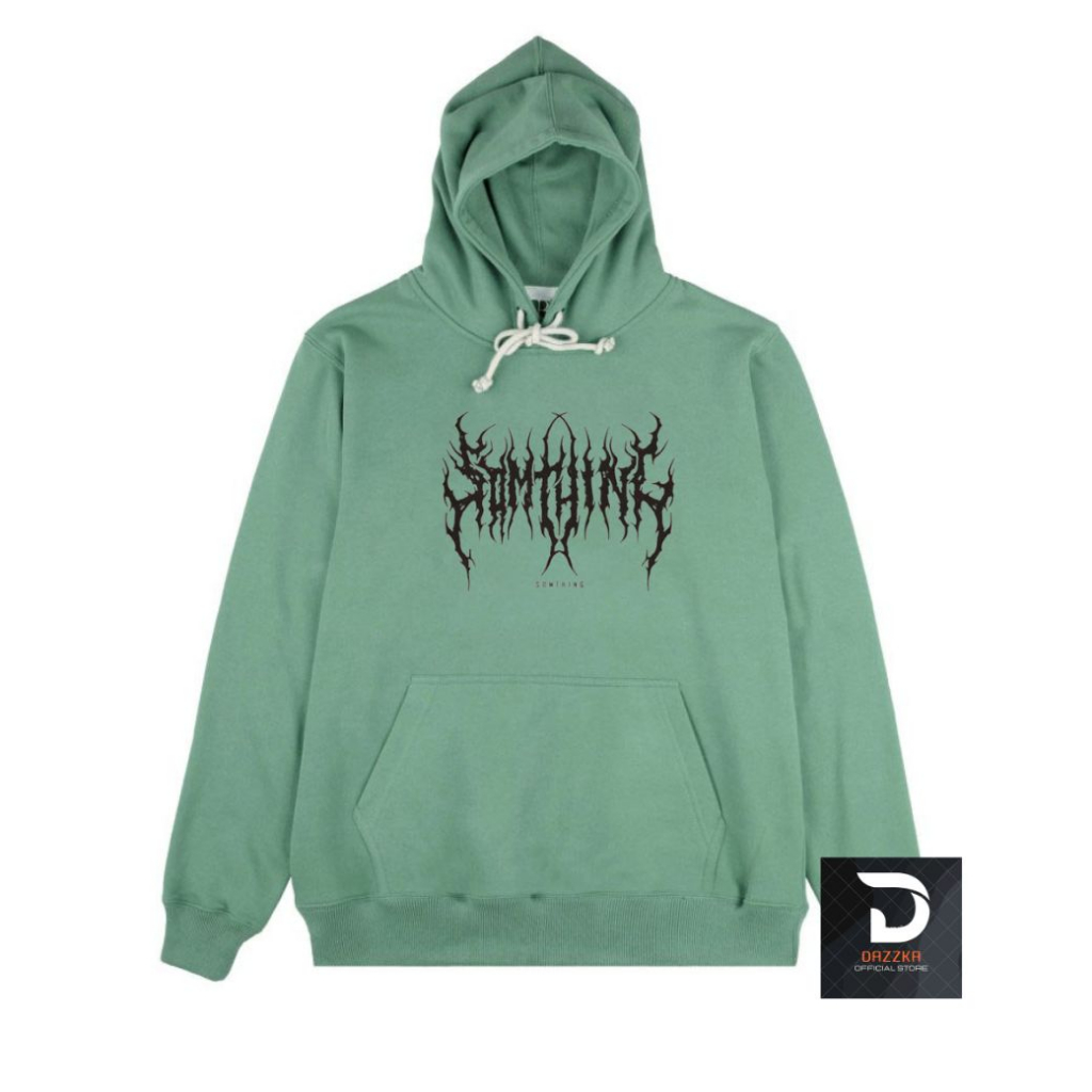 Sweater Hoodie Something Sage Green Pullover