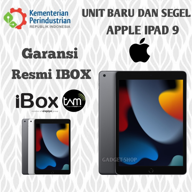 apell ipdd 9 64GB &amp; 256GB garansi resmi 1 Tahun new segel greenpel ( 10,2 inchi )