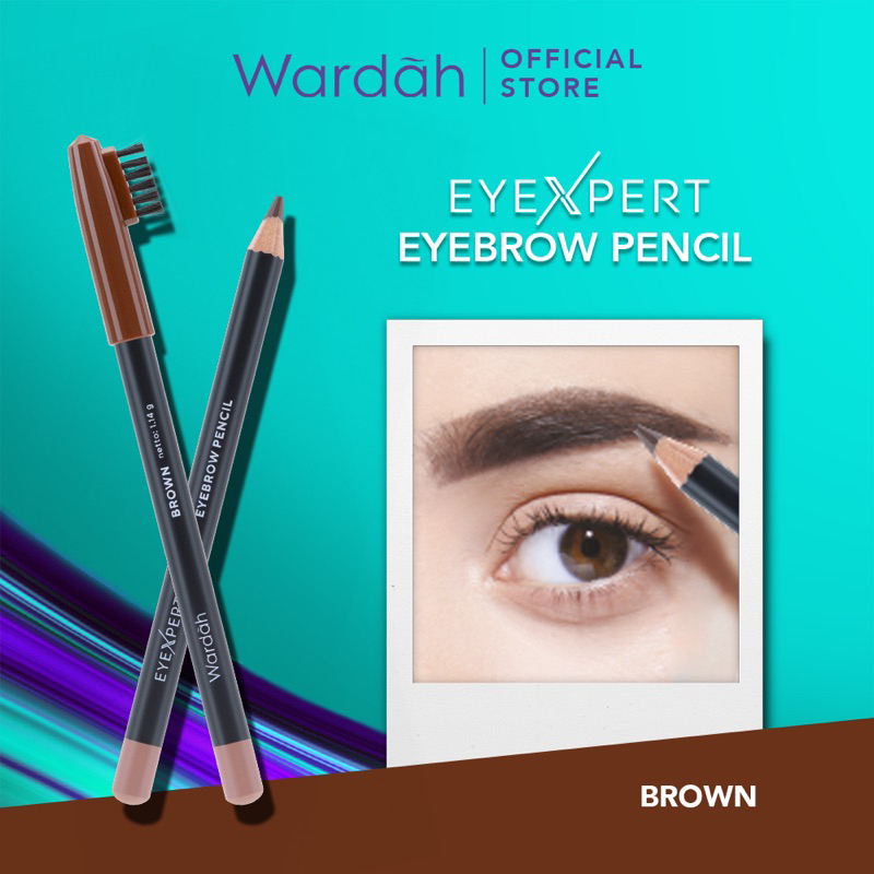 Wardah Eyexpert Eyebrow Pencil Brown