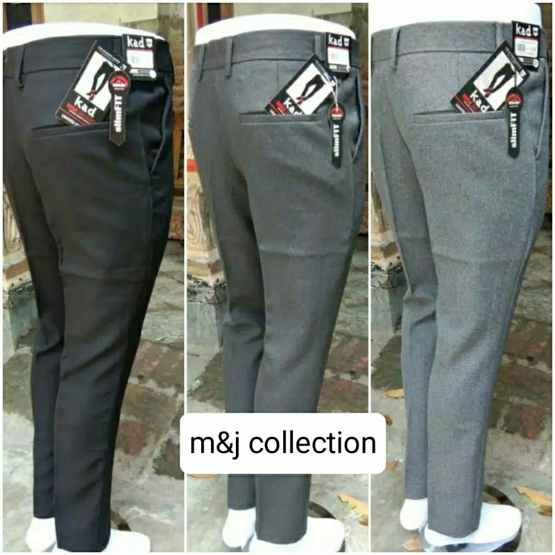 Celana Bahan Celana Ankle Pants Celana Casual Celana Formal Kerja Kantor Pria Slimfit Size 27-38 Woll Premium