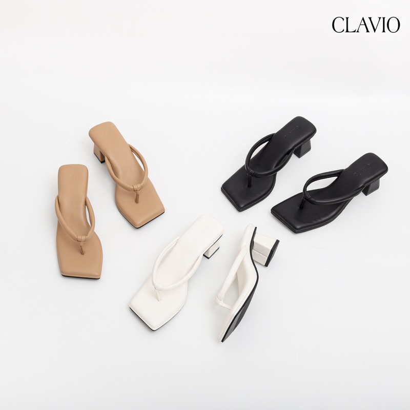 CLAVIO Lavenia Sandal Wanita Heels / Hak 5 Cm