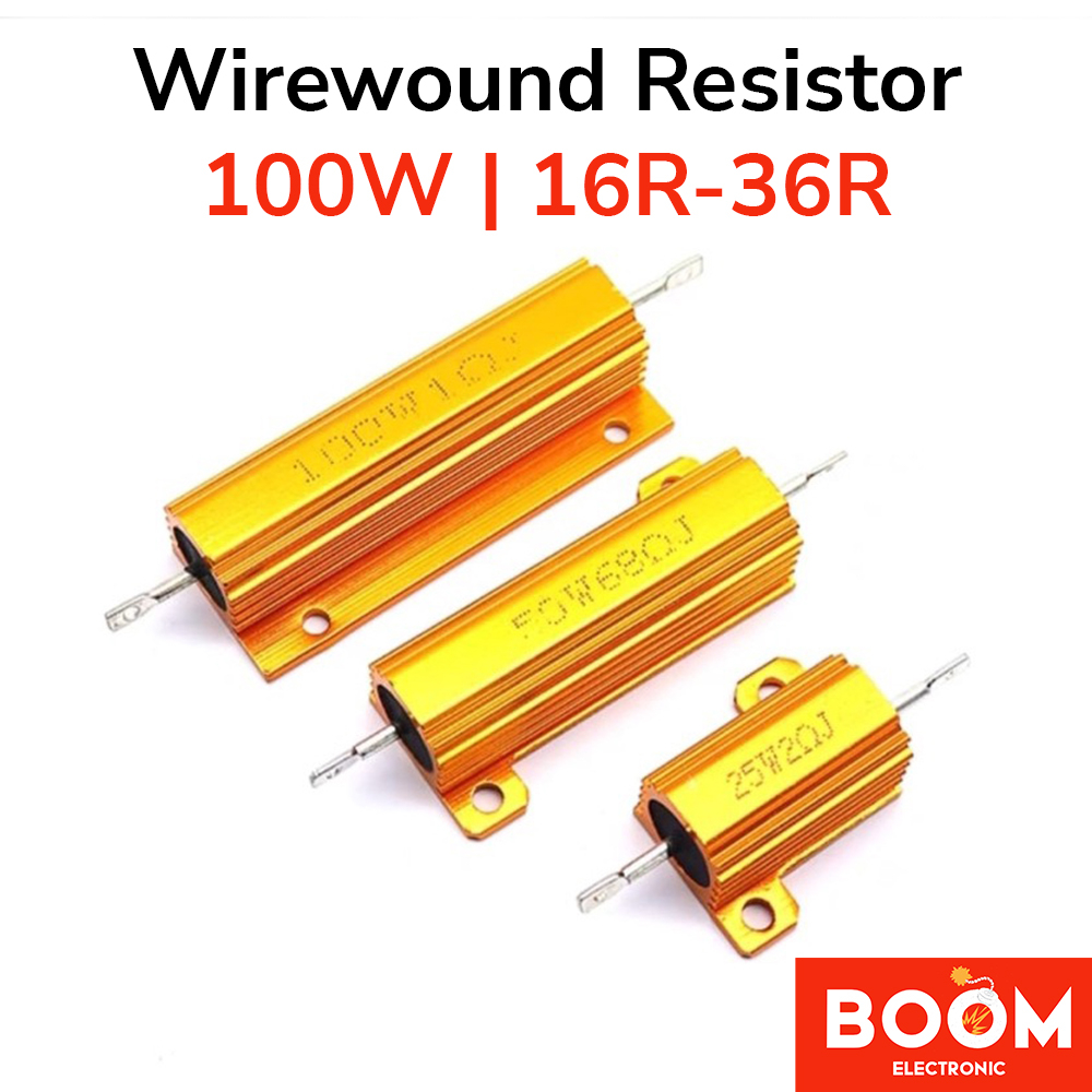 Wirewound Resistor Electronic Aluminium 100W (16R s/d 36R)