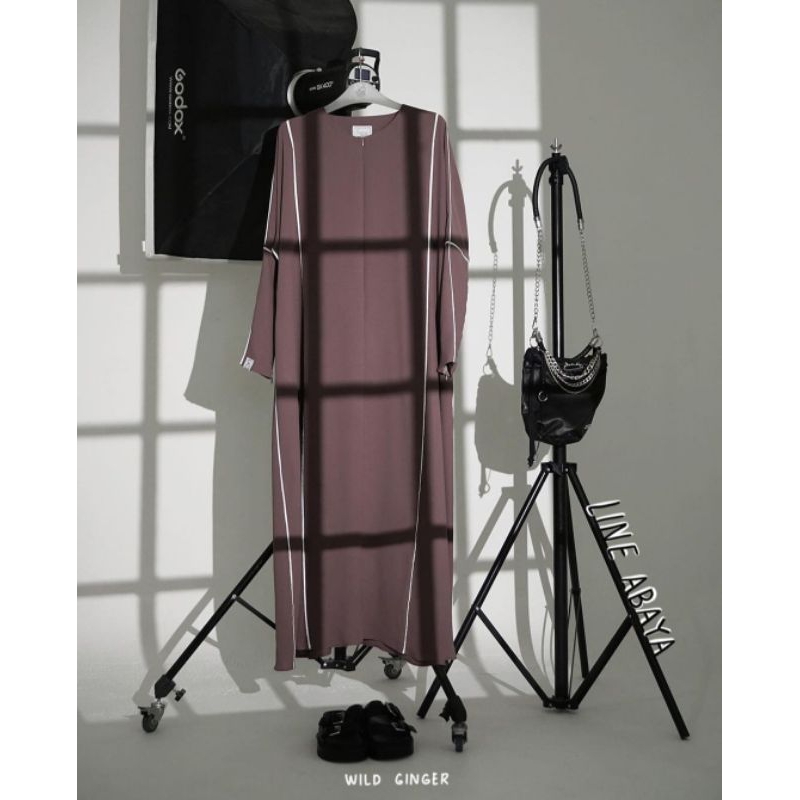 ABAYA GAMIS LINE ABAYA WILD GINGER SIZE S BY SOFNI NABEEN UV PROTECTION