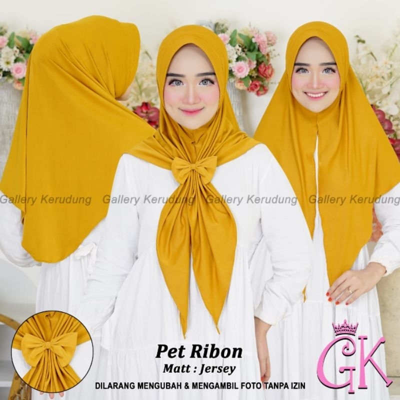 SEGITIGA PET RIBON PITA / JILBAB INSTAN / HIJAB INSTAN / JILBAB JERSEY / BERGO PET / SEGITIGA INSTAN JERSEY / JILBAB GESPER