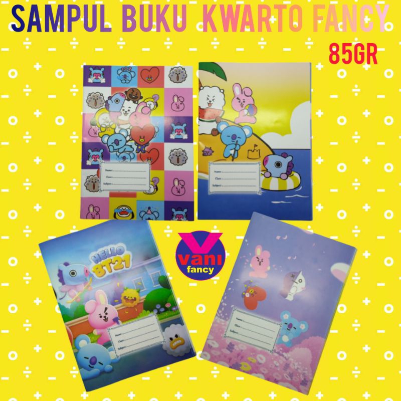 

(ISI 20 LEMBAR) SAMPUL BUKU KERTAS TULIS GAMBAR FANCY / SAMPUL KERTAS KWARTO 85gr