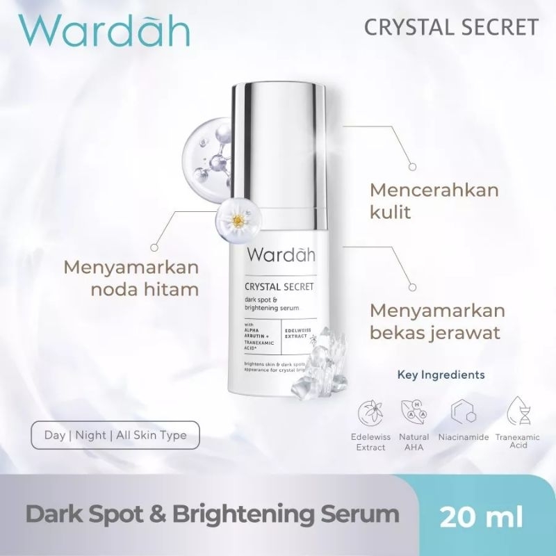 WARDAH CRYSTAL SECRET PACKAGE FREE BAG