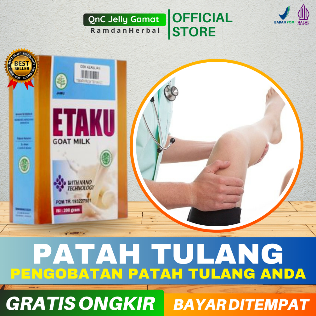 

Pengobatan Patah Tulang Pemulihan Penyembuhan Tulang Patah Susu Tinggi Kalsium Etaku Goat Milk Susu Kambing Etawa Ori