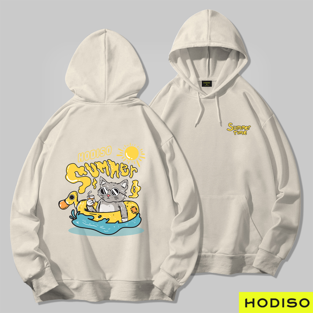 HODISO - Cat Summer  Hoodie Jumper Pullover